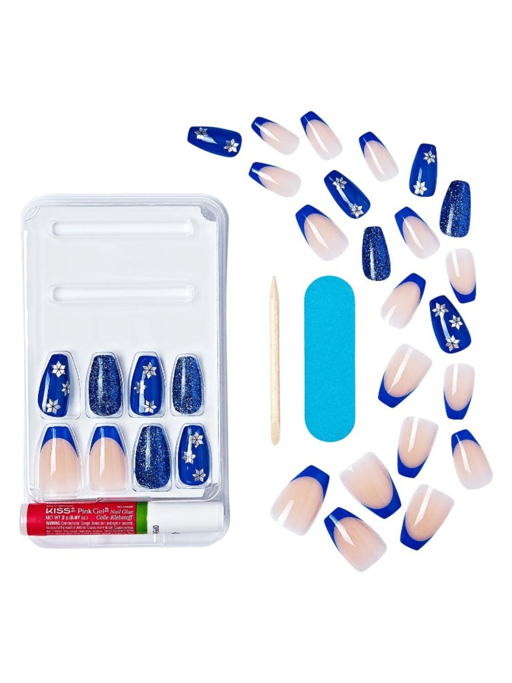 KISS Voguish Fantasy Medium Length Nails - Hanukkah - Picture 2 of 3